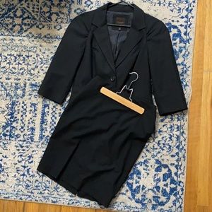 The Limited Black Women’s Suit with bow on blazer + pencil skirt - Sz Sm